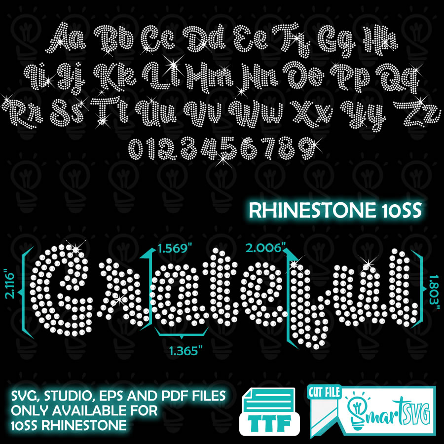 → Rhinestone ttf font bgart4 - Best rhinestone fonts