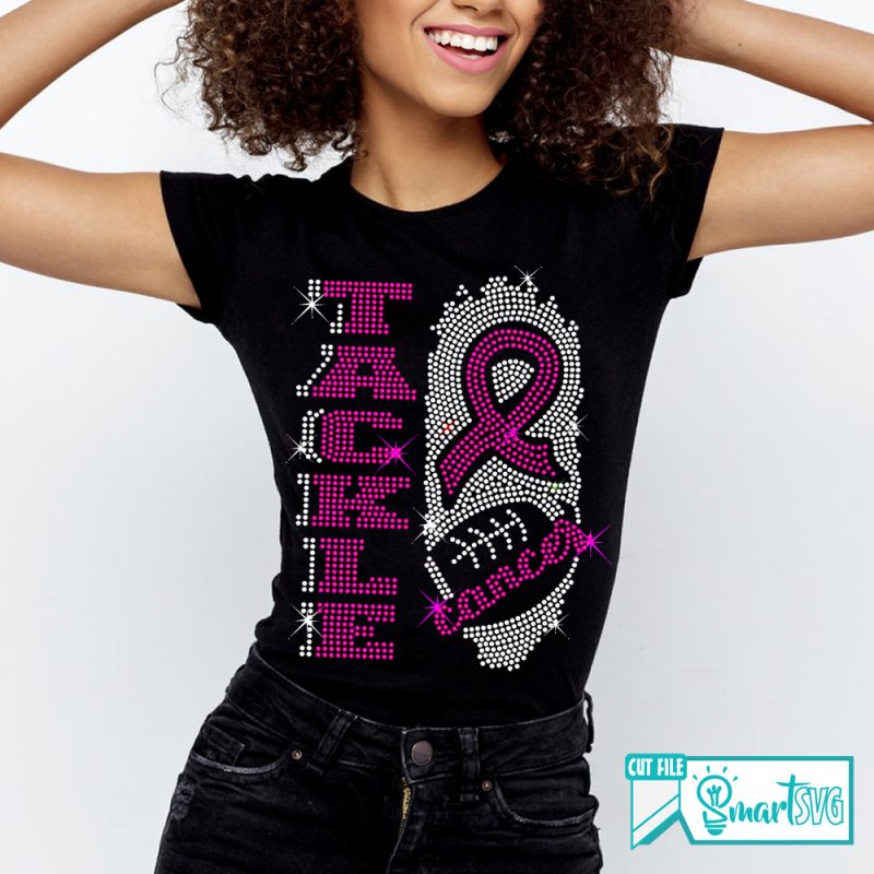 Tackle Cancer Rhinestone svg - SmartSvg