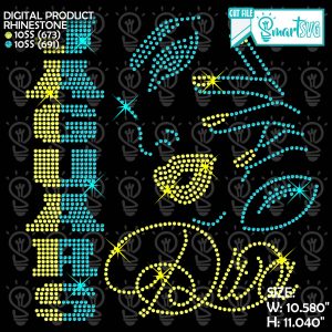 Jaguars Diva Rhinestone svg