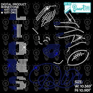 Lions Diva Rhinestone svg