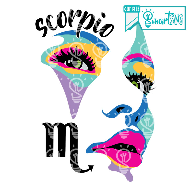 Scorpio Face svg