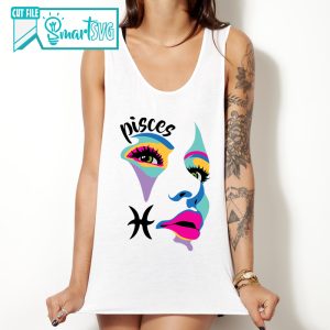 Alternative view of Pisces Face svg