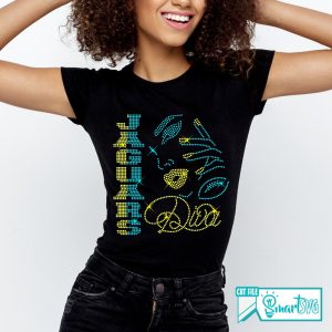 Alternative view of Jaguars Diva Rhinestone svg