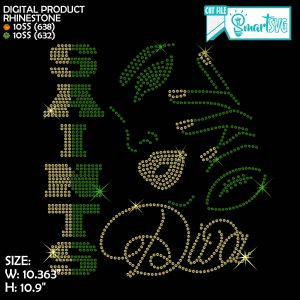 Saints Diva Rhinestone svg