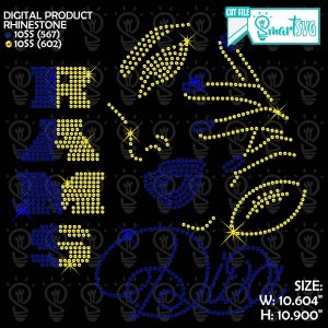 Rams Diva Rhinestone svg