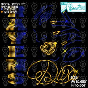 Ravens Diva Rhinestone svg