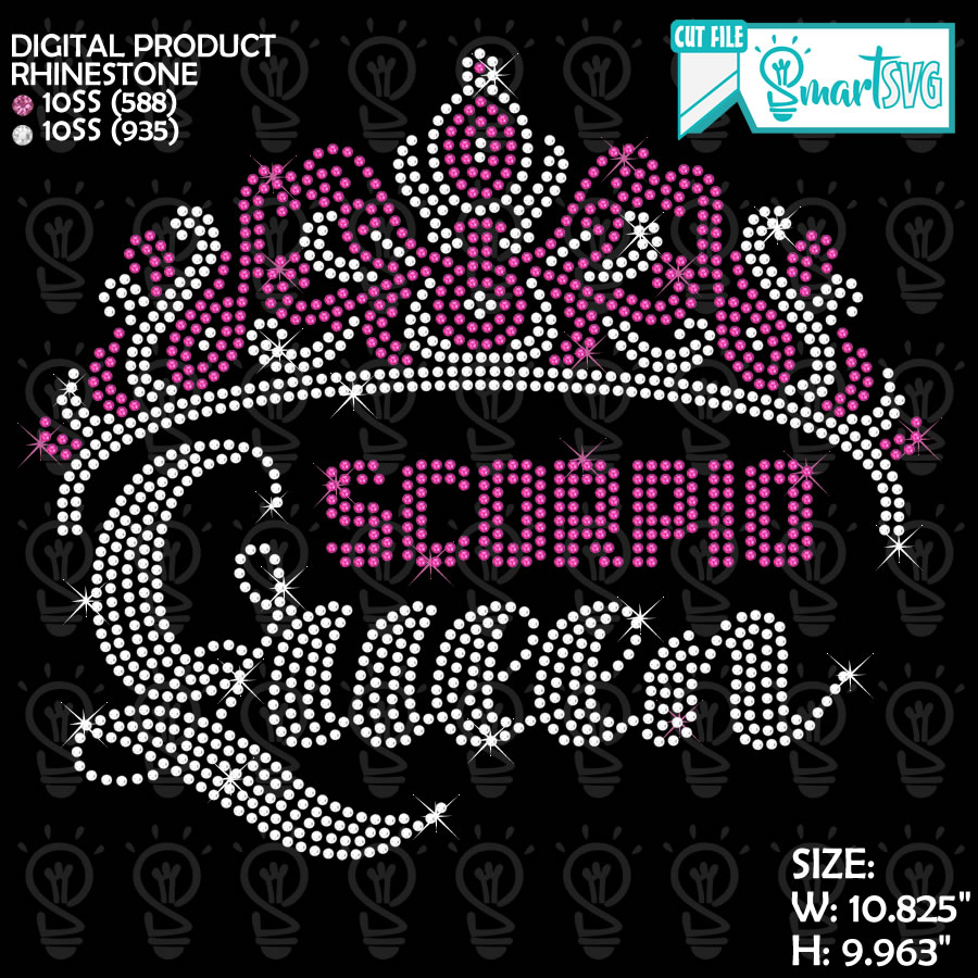 Scorpio Queen Crowned svg