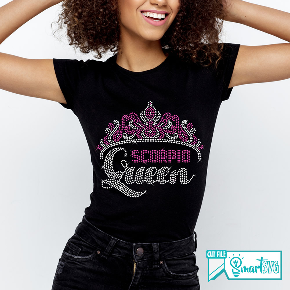 Scorpio Queen Crowned svg - Image 2