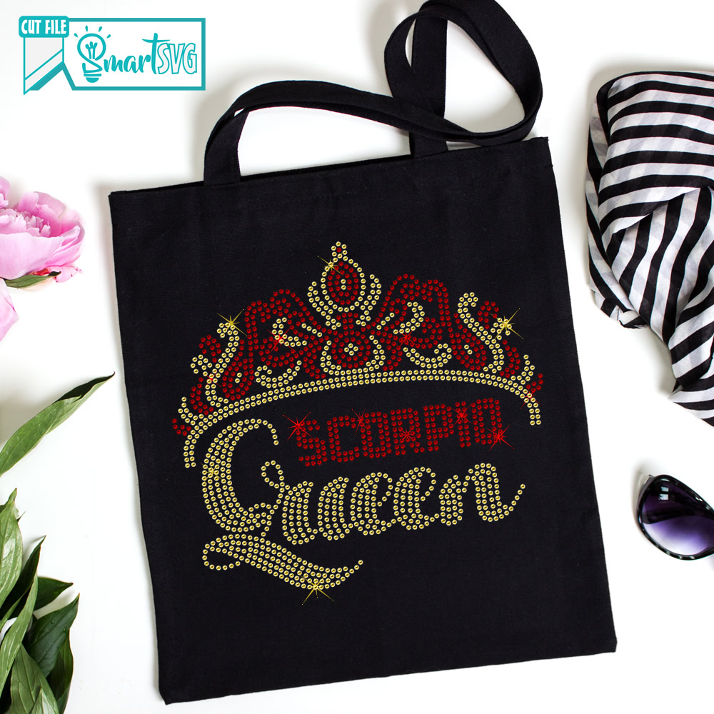 Scorpio Queen Crowned svg - Image 3