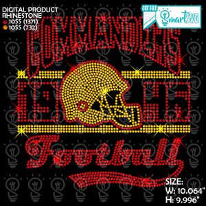 Commanders Helmet Rhinestone svg