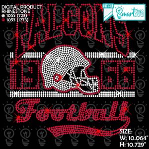 Falcons Helmet Rhinestone svg