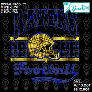 Ravens Helmet Rhinestone svg