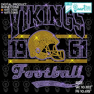 Vikings Helmet Rhinestone svg