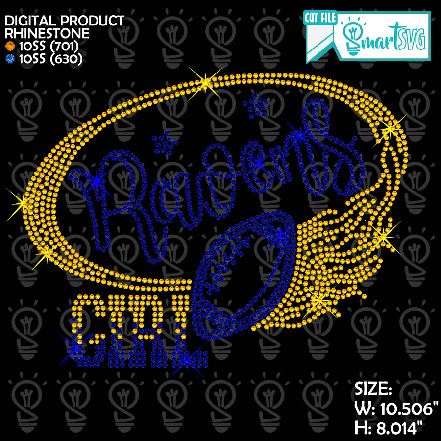 Ravens Ball Fire Rhinestone svg