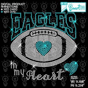 Eagles Ball Rhinestone svg