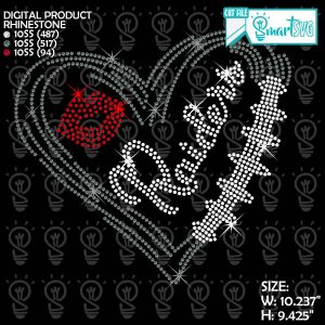 Raiders Heart Rhinestone svg