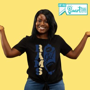 Alternative view of Rams girl svg