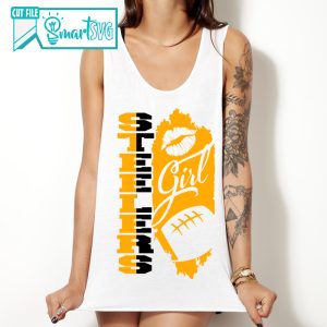 Alternative view of Steelers girl svg