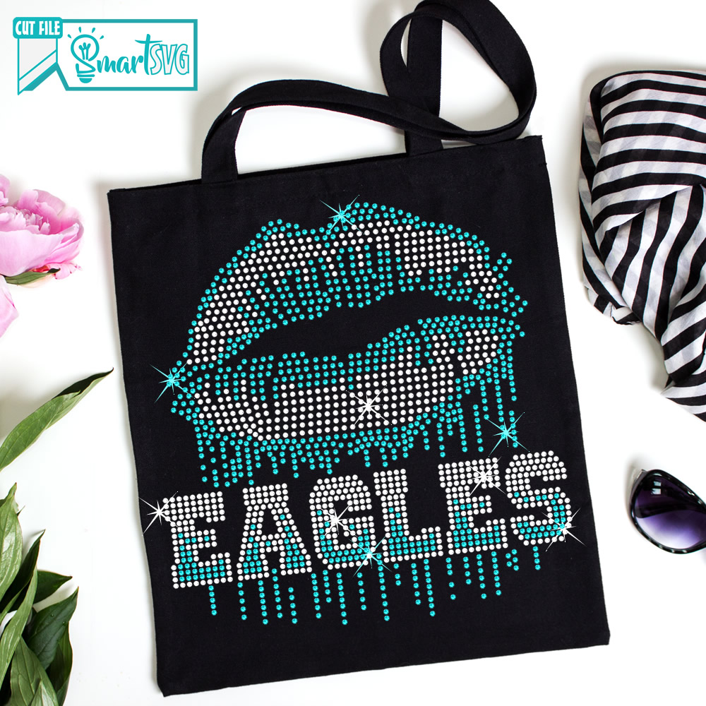 Eagles Mouth Rhinestone svg - Image 3