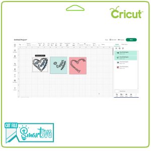 Alternative view of Eagles Heart Rhinestone svg