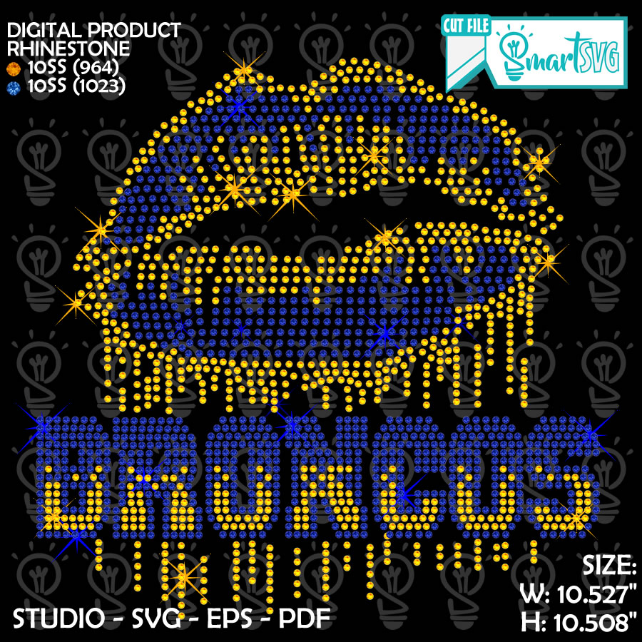 Broncos Mouth Rhinestone svg